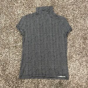 Ralph Lauren Black and White Patterned Top